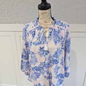 Crown & Ivy Scenic Toile Blouse